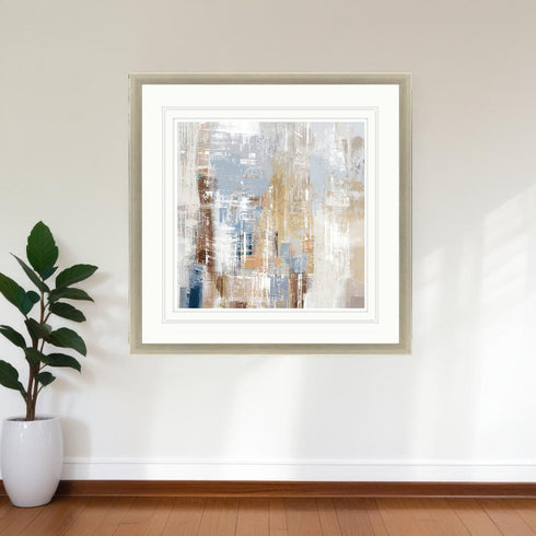 Cosmic Rush Silver Framed Print Wall Art