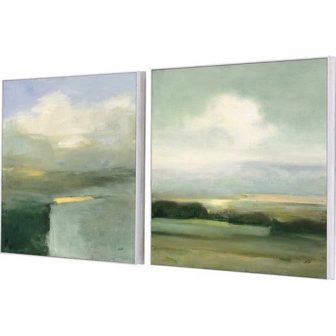 Set Of Two View White Framed Print Wall Art