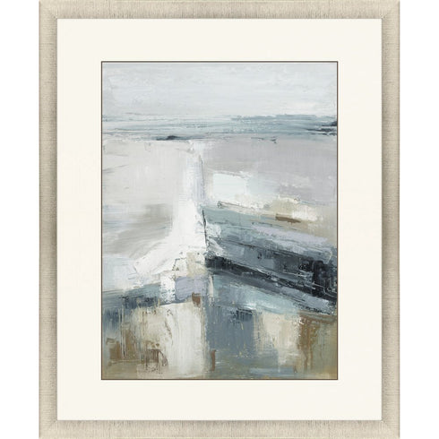 Echoes of the Sea Gold Framed Print Wall Art