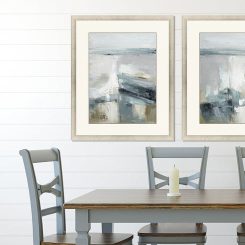 Echoes of the Sea Gold Framed Print Wall Art