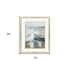 Echoes of the Sea Gold Framed Print Wall Art