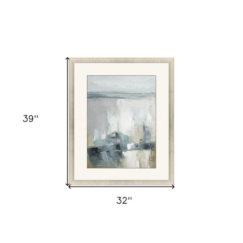 Echoes of the Sea Gold Framed Print Wall Art
