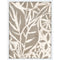Mudcloth Foliage I White Framed Print Wall Art