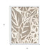 Mudcloth Foliage I White Framed Print Wall Art