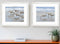 Set Of Two Sandpipers White Framed Print Wall Art