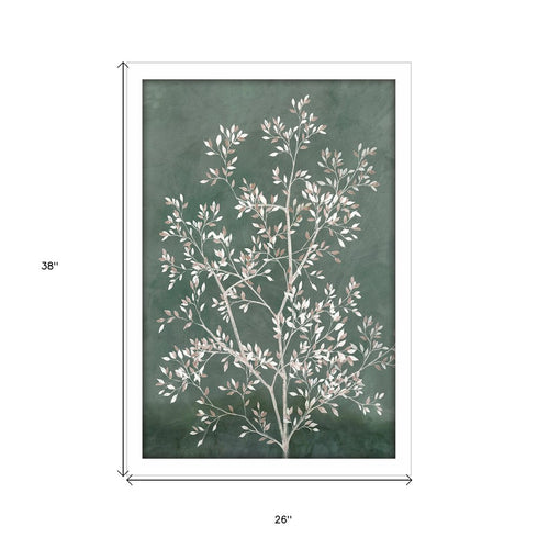 Delicate Tree I White Framed Print Wall Art