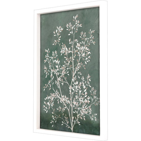 Delicate Tree I White Framed Print Wall Art