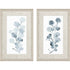 Set Of Two Gray Botanical White Framed Print Wall Art