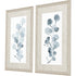 Set Of Two Gray Botanical White Framed Print Wall Art