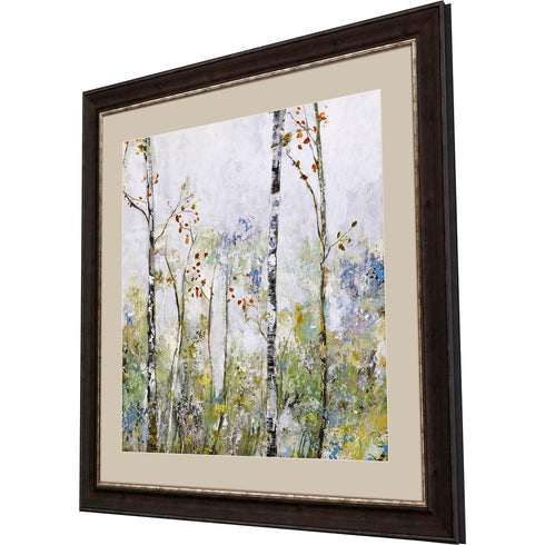 Birch Forest II Brown Framed Print Wall Art