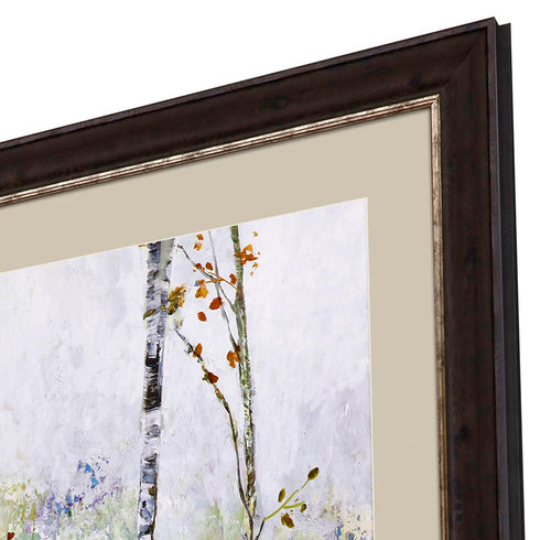 Birch Forest II Brown Framed Print Wall Art