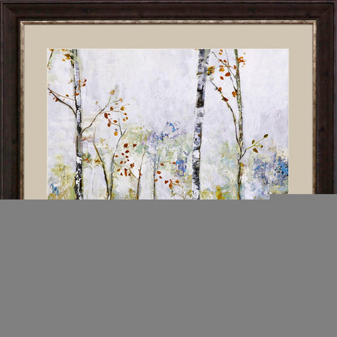 Birch Forest II Brown Framed Print Wall Art