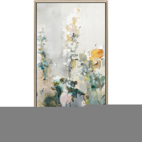 Rustic Garden I Silver Floater Frame Print Wall Art