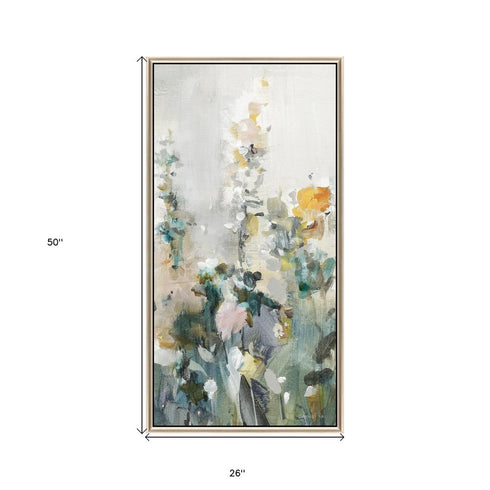 Rustic Garden I Silver Floater Frame Print Wall Art