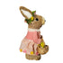 11" Brown And Pink Straw Rabbit Easter Easter Bunny Figurine