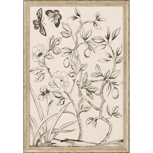 Shimmering Garden I Silver Framed Print Wall Art