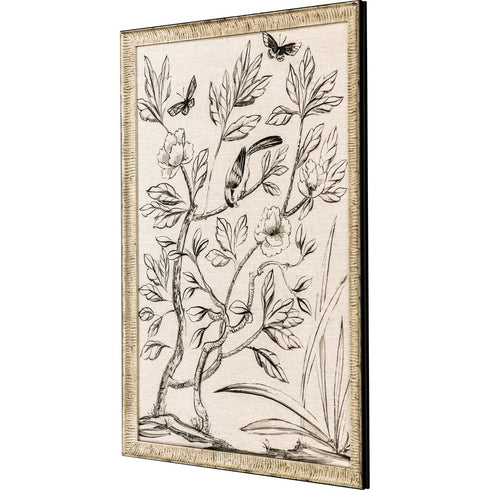Shimmering Garden I Silver Framed Print Wall Art