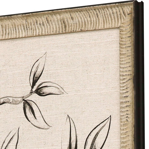 Shimmering Garden I Silver Framed Print Wall Art