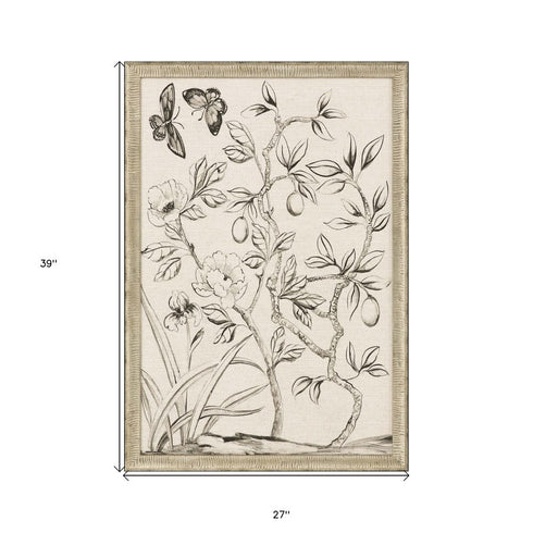 Shimmering Garden I Silver Framed Print Wall Art