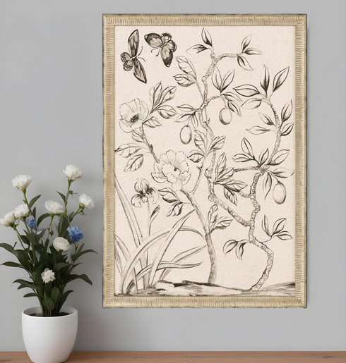 Shimmering Garden I Silver Framed Print Wall Art