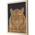 Wild Tiger Portrait Gold Framed Print Wall Art