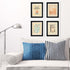 Set Of Four Lepal II White Framed Print Wall Art