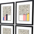 Set Of Four Color Studies Black Framed Print Wall Art