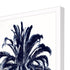 Palm Tree Blue III White Framed Print Wall Art