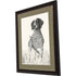 Hunting Dog Brown Framed Print Wall Art