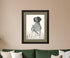 Hunting Dog Brown Framed Print Wall Art
