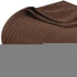 Queen Chocolate Cotton Plain Weave Geometric Blanket