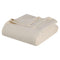 Queen Ivory Cotton Plain Weave Geometric Blanket
