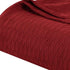 King Burgundy Cotton Plain Weave Geometric Blanket