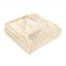 King Ivory Fleece Plain Weave Plush Blanket