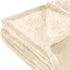 King Ivory Fleece Plain Weave Plush Blanket