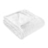 King White Fleece Plain Weave Plush Blanket