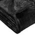 14" X 15" Black Fleece Plain Weave Plush Throw Blanket