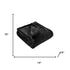14" X 15" Black Fleece Plain Weave Plush Throw Blanket