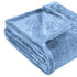 14" X 15" Blue Fleece Plain Weave Plush Throw Blanket