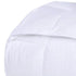 King White Cotton Plain Weave Striped Blanket