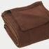 Queen Chocolate Cotton Waffle Weave Blanket
