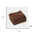 Queen Chocolate Cotton Waffle Weave Blanket