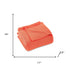 Queen Coral Cotton Waffle Weave Blanket