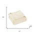 Queen Ivory Cotton Waffle Weave Blanket