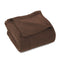 King Chocolate Cotton Waffle Weave Blanket