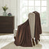 King Chocolate Cotton Waffle Weave Blanket
