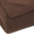 King Chocolate Cotton Waffle Weave Blanket