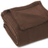 King Chocolate Cotton Waffle Weave Blanket