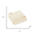 King Ivory Cotton Waffle Weave Blanket