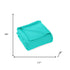 King Turquoise Cotton Waffle Weave Blanket